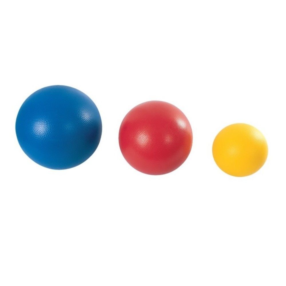 Material deportivo para educacion fisica. Pelota rugosa muti actividades amaya, fabricadas en pvc muy resistente, suave y ligero. dispone de vávula convencional de hinchado ( x aguja de punta redonda).Se suministran infladas. Diámetros disponibles: 14 cm / 18 cm / 21 cm.